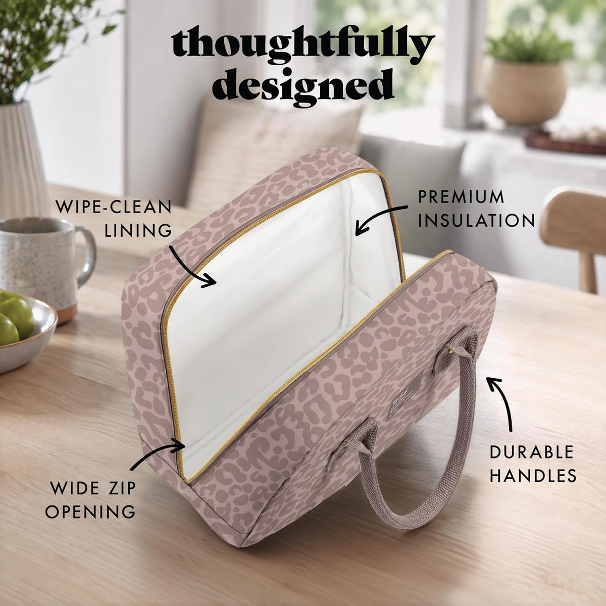 Fit &amp; Fresh - Lonchera Bloomington para mujeres - Lonchera gran...