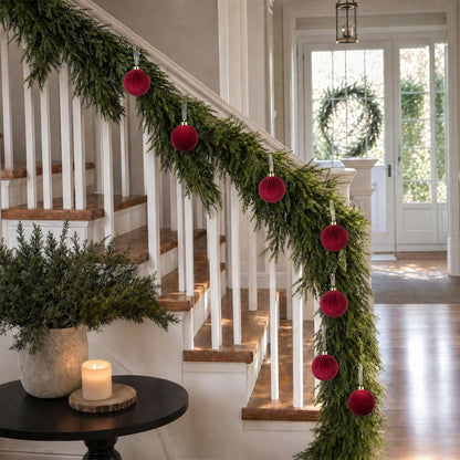 Adornos de bola de Navidad de 15 quilates, decoración de árbol de N...