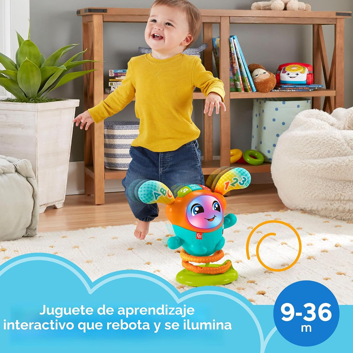 Fisher-Price DJ Bouncin' Beats, versión multilingüe | Inglés, franc...