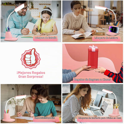 Sailstar - Lámpara de escritorio LED con carga inalámbrica de 10 W...