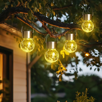GIGALUMI Luces solares al aire libre colgante linterna decoración d...