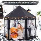 Monobeach Tienda de campaña de princesa para niñas, casa de juegos...