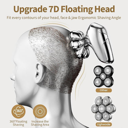 SHPAVVER Afeitadoras de cabeza para hombres calvos: kit de aseo imp...