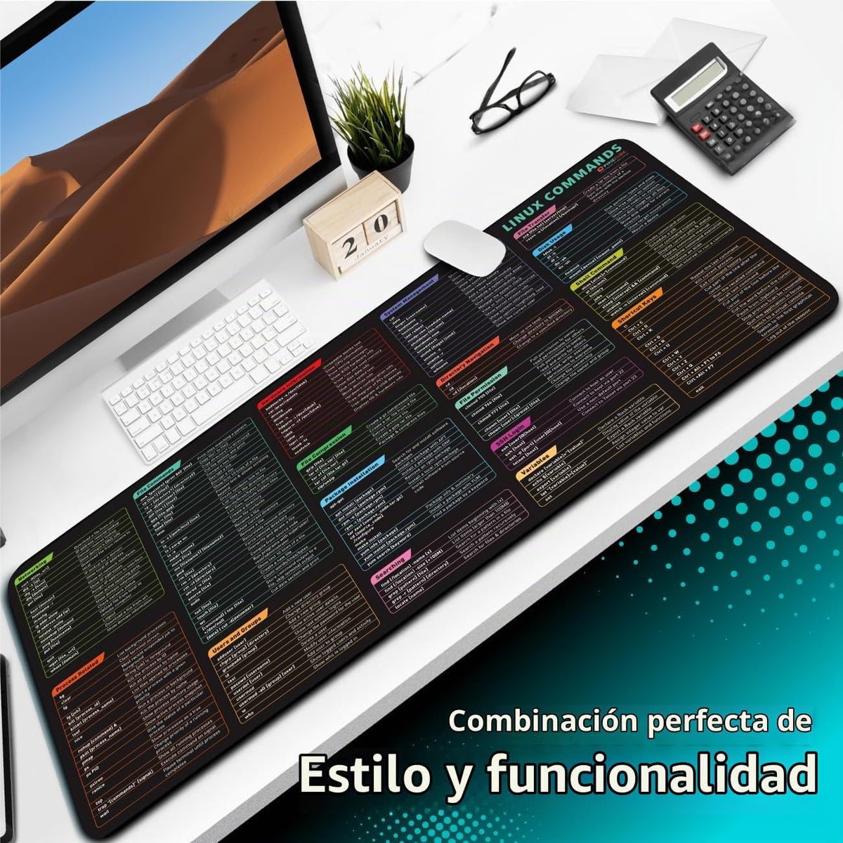 Pixiecube Alfombrilla para ratón de Línea de Comandos de Linux - Al...