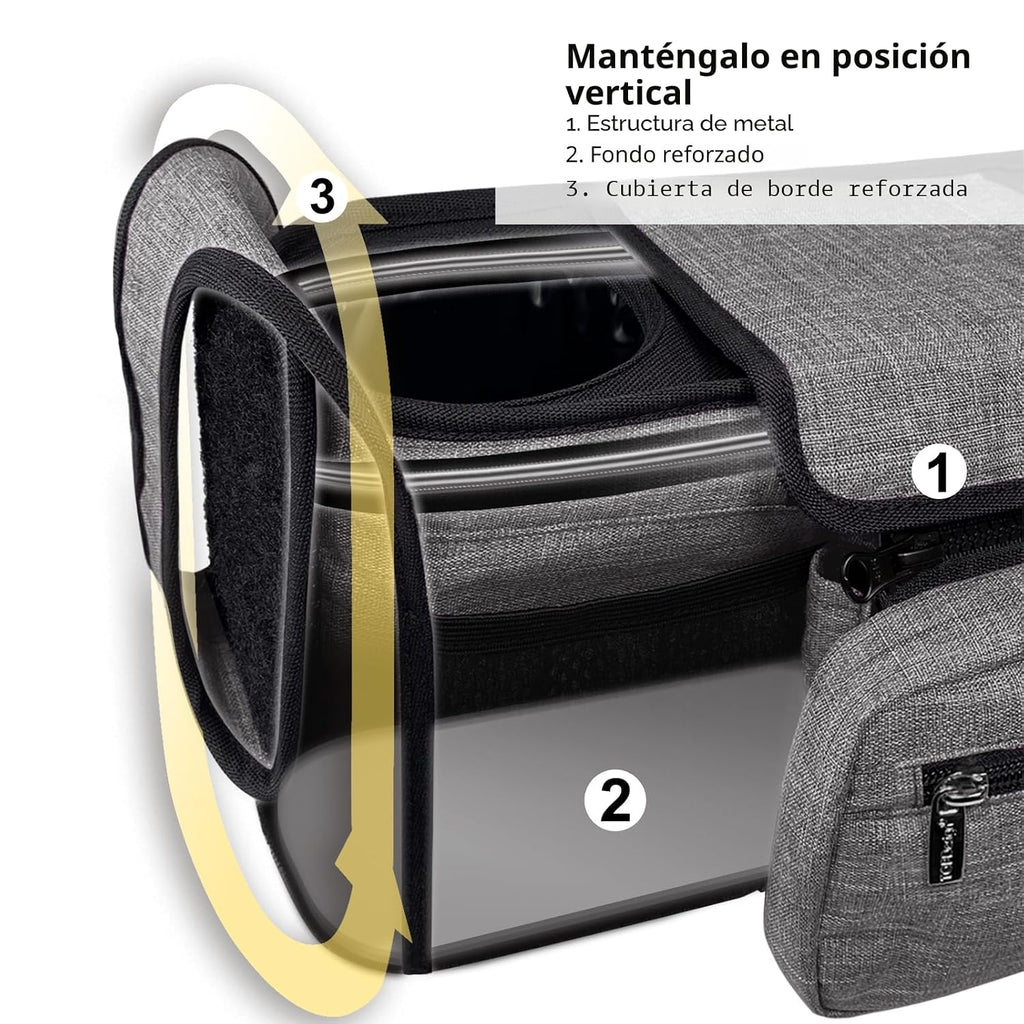 TOPDesign Organizador universal para cochecito de bebé, carrito dob...