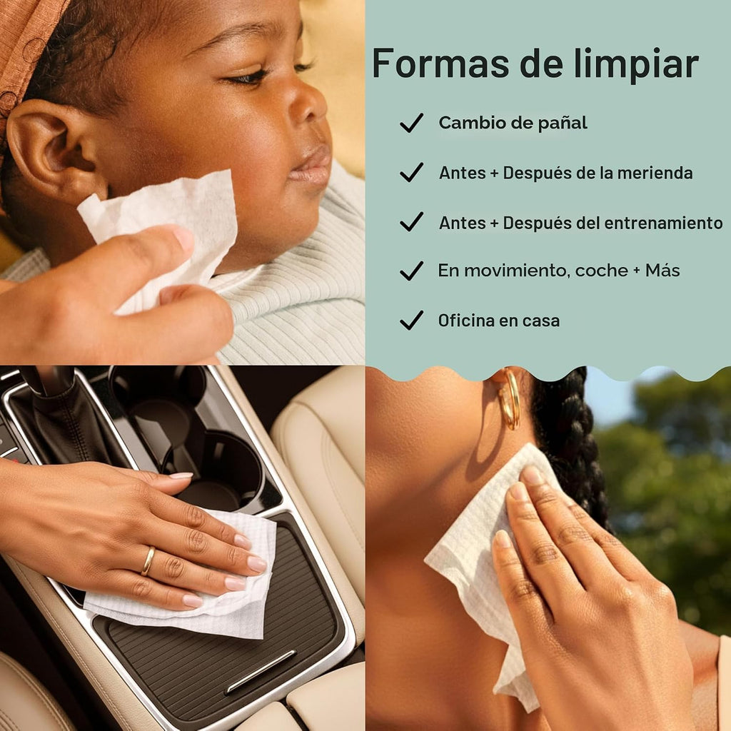 The Honest Company Toallitas multiusos para bebés, Sunburst, 864 un...