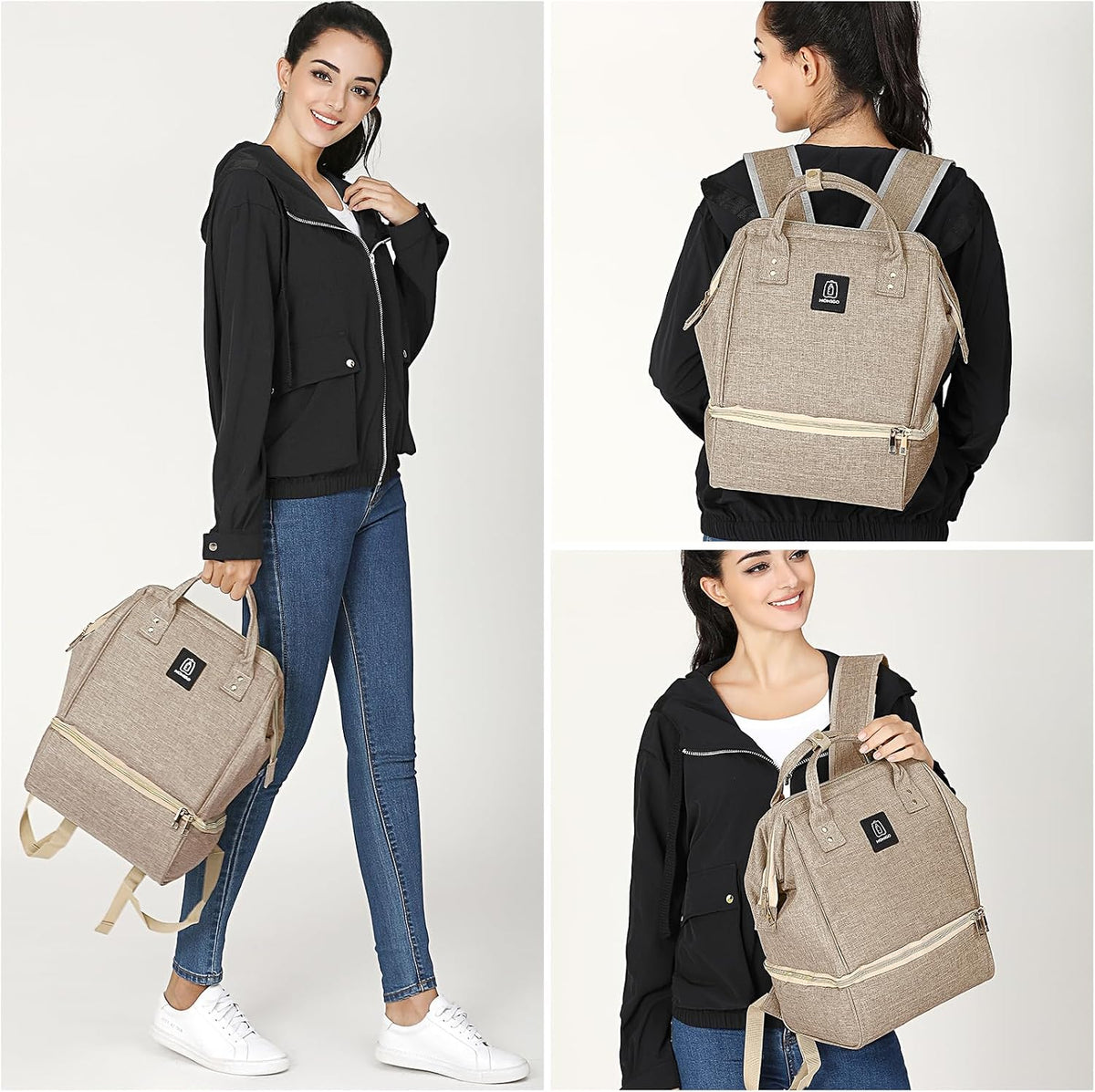 MOMIGO Mochila para extractor de leche \u2013 Doble capa para madre...
