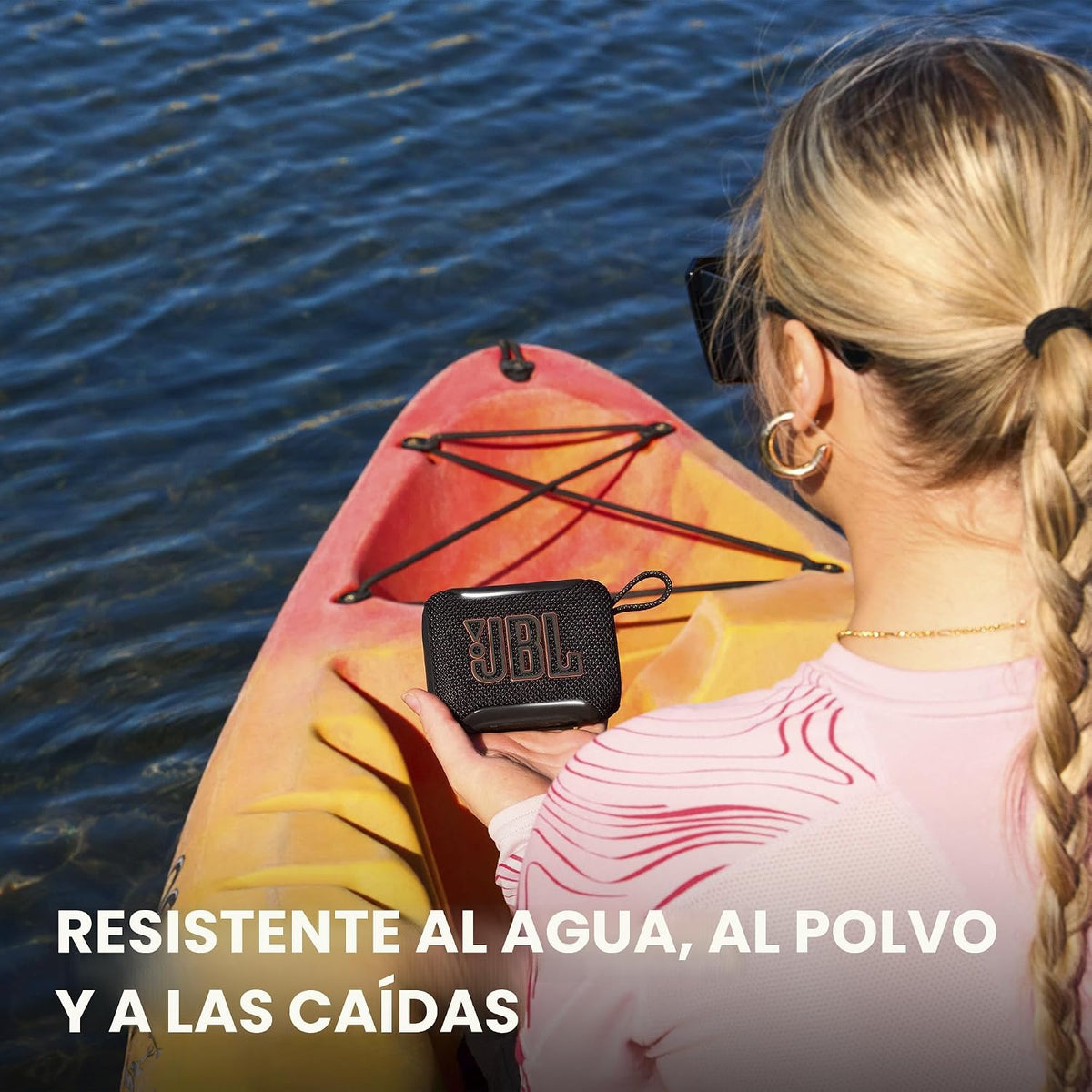 JBL Go 5 Altavoz Bluetooth portátil, impermeable y a prueba de polv...
