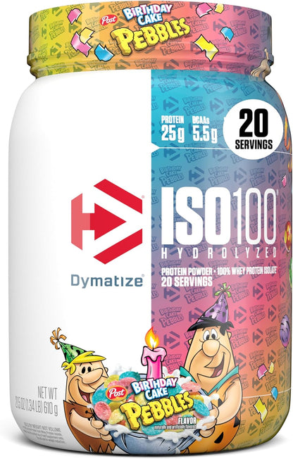 Dymatize Polvo de proteína ISO100, 100% aislado de suero de leche,...