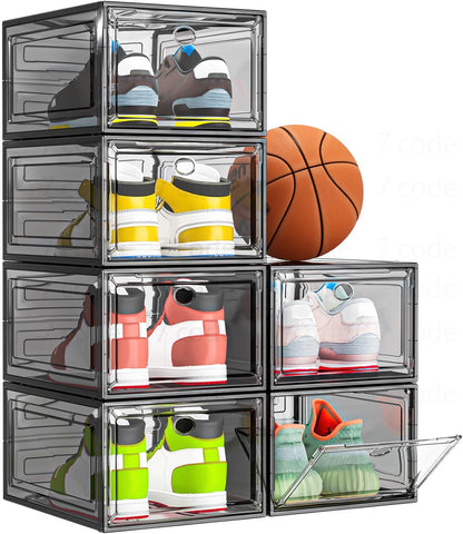Organizador de almacenamiento de zapatos de plástico transparente,...