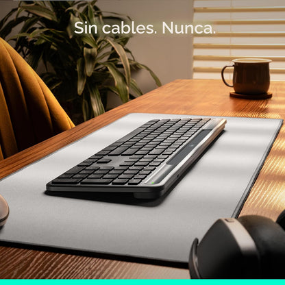Logitech Signature Slim Solar+ K980 teclado inalámbrico Bluetooth,...