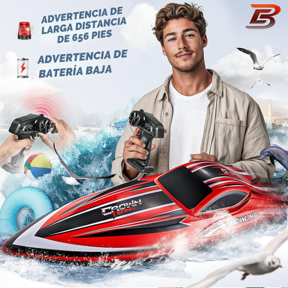 BEZGAR HJ818PRO Barco RC sin escobillas de 16 pulgadas 55 KPH para...