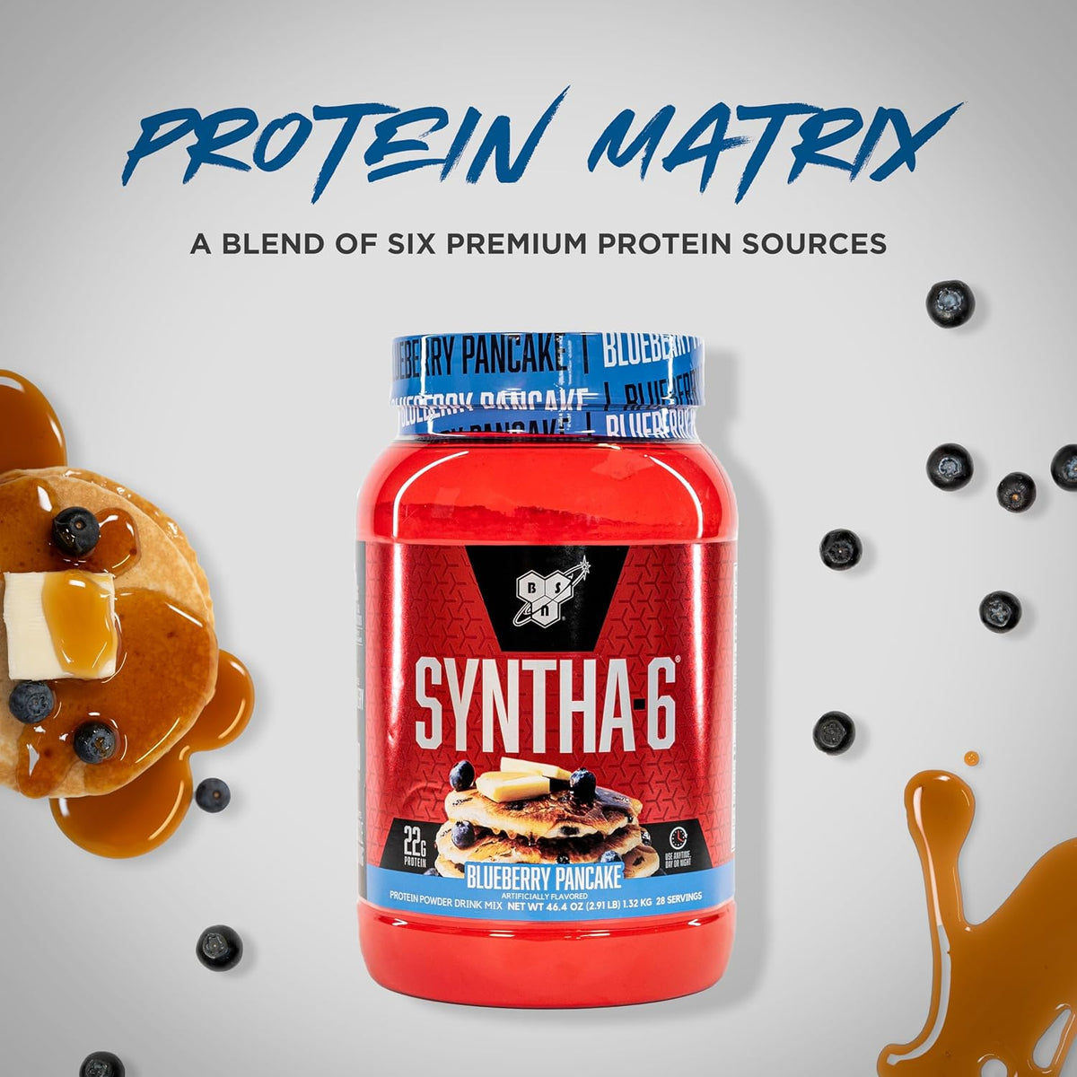 BSN SYNTHA-6 Proteína Premium en Polvo con 6g de Fibra, Proteína de...