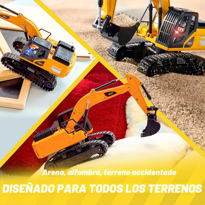 JOYIN Excavadora de control remoto para niños, 2.4 GHz RC Play Exca...