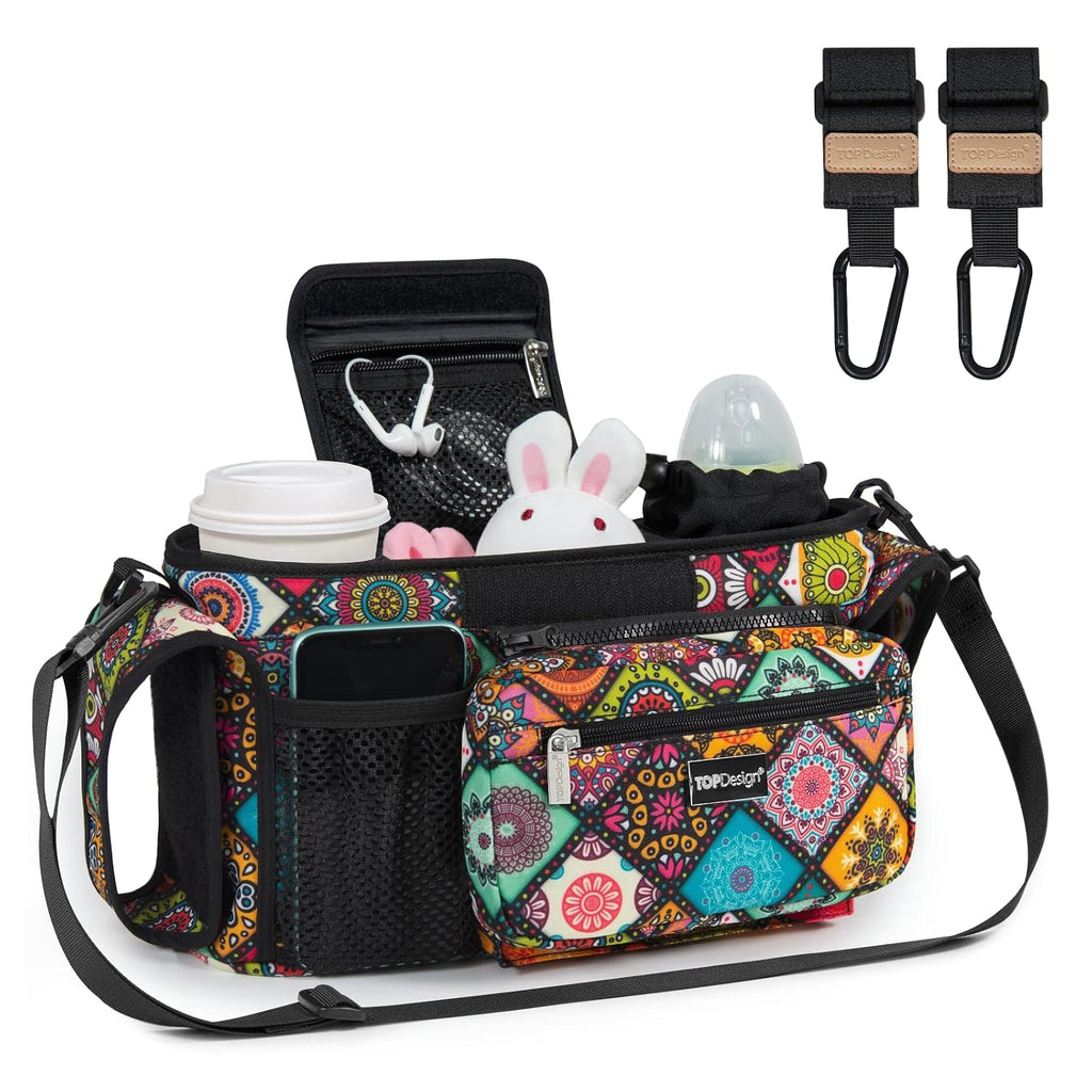 TOPDesign Organizador universal para cochecito de bebé, carrito de...
