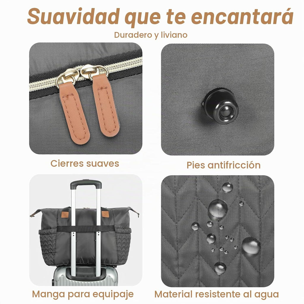 Tonyeee Bolsa Tote de Pañales, Bolsas Grandes para Pañales de Bebé...