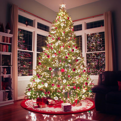 Brightown Paquete de 2 luces de Navidad a pilas, 50 luces LED trans...