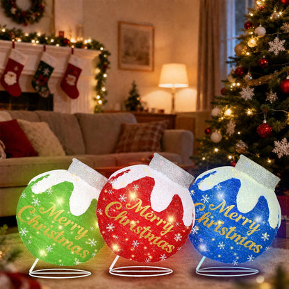 3 adornos de bolas de Navidad para exteriores, decoraciones de Navi...