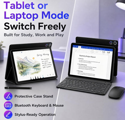 Jeazans Tablet Android 16 de 10.1 pulgadas, paquete de tableta 2 en...