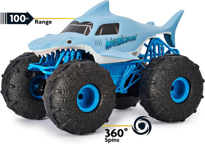 Monster Jam Camión Monster RC todo terreno Megalodon Storm | Drive...