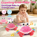 Tsomtto Musical Crawling Crab & Ocean Proyector giratorio Juguetes...
