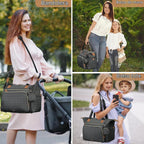 Tonyeee Bolsa Tote de Pañales, Bolsas Grandes para Pañales de Bebé...