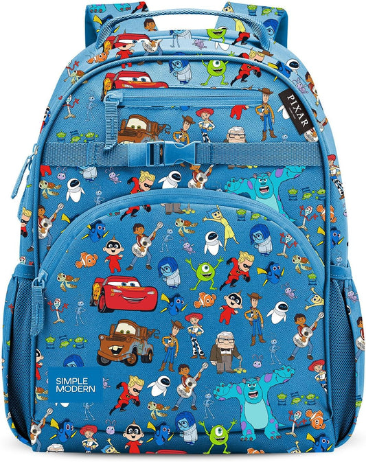 Simple Modern Disney Pixar Mochila infantil para escuela, niñas, ni...