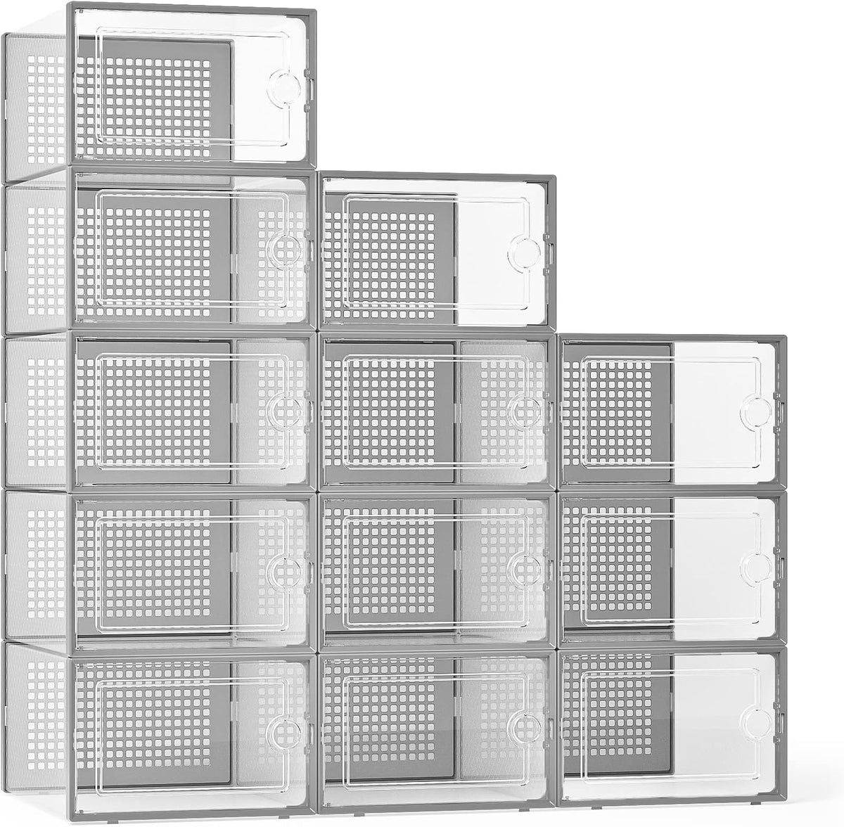 Kuject Cajas de almacenamiento de zapatos grandes, 12 unidades | Es...