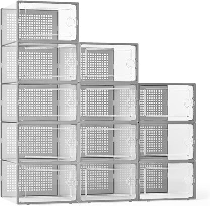 Kuject Cajas de almacenamiento de zapatos grandes, 12 unidades | Es...