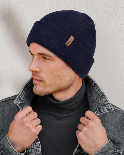 FURTALK Gorro de invierno con forro polar para hombre, doble capa,...