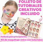 58 piezas Kit de maquillaje para niños para niña - Juego de cosméti...