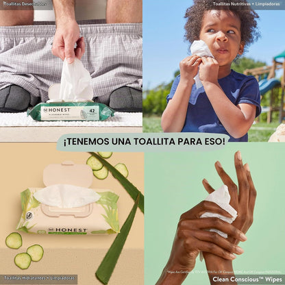The Honest Company Toallitas hipoalergénicas multiusos para la piel...