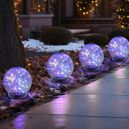 MLKNK Luces solares de globo para exteriores, impermeables, bolas s...