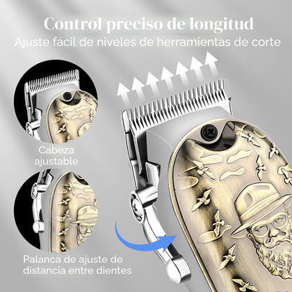 LQT - Juego de cortapelos para hombres, cortadora de pelo con panta...