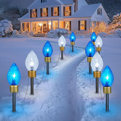 Strawberry Jumbo C9 - Luces navideñas para caminos al aire libre, p...