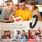 LUXEJEW Regalos para Hombres – Pulsera para Hombre, Pulsera con Ini...