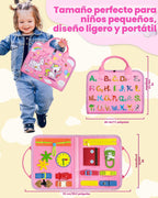 Exorany Tablero ocupado Montessori Juguetes para niñas pequeñas, re...