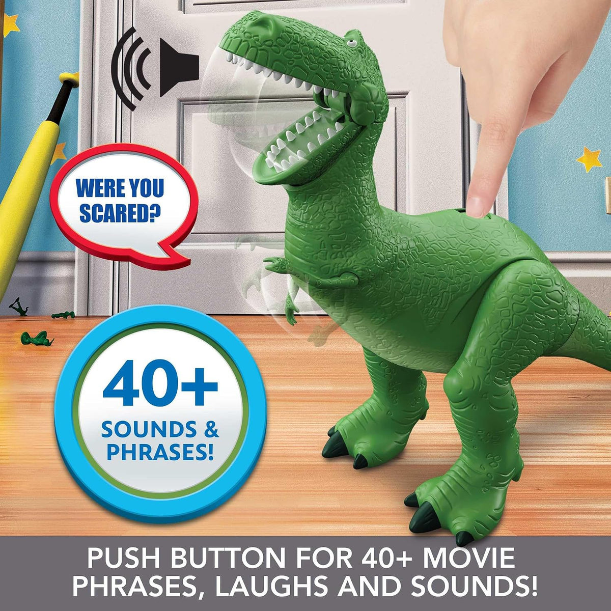 Disney y Pixar Toy Story Roarin' Laughs Rex | Figura de acción de d...