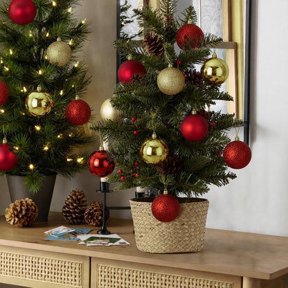 Adornos de bola de Navidad de 30 quilates, decoración de árbol de N...