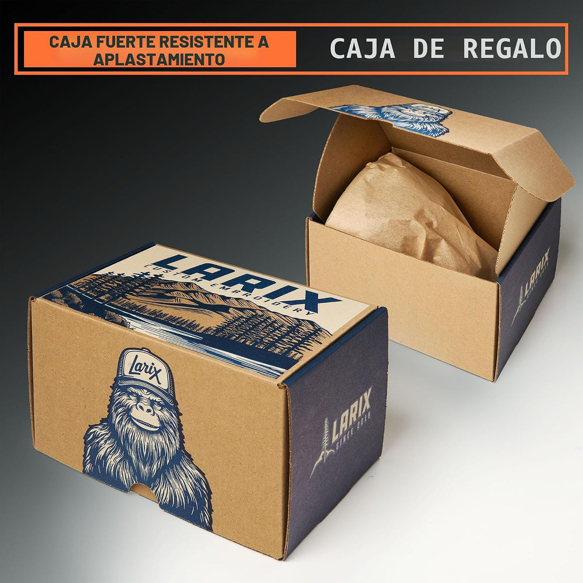 LARIX Trucker Hat Men - Gorra Snapback con parte trasera de malla t...