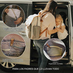 Parker Baby Co. - Mochila para pañales con cambiador, color crema |...