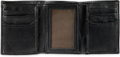 Levi´s - Cartera para hombre, triple pliegue, delgada, incluye vent...