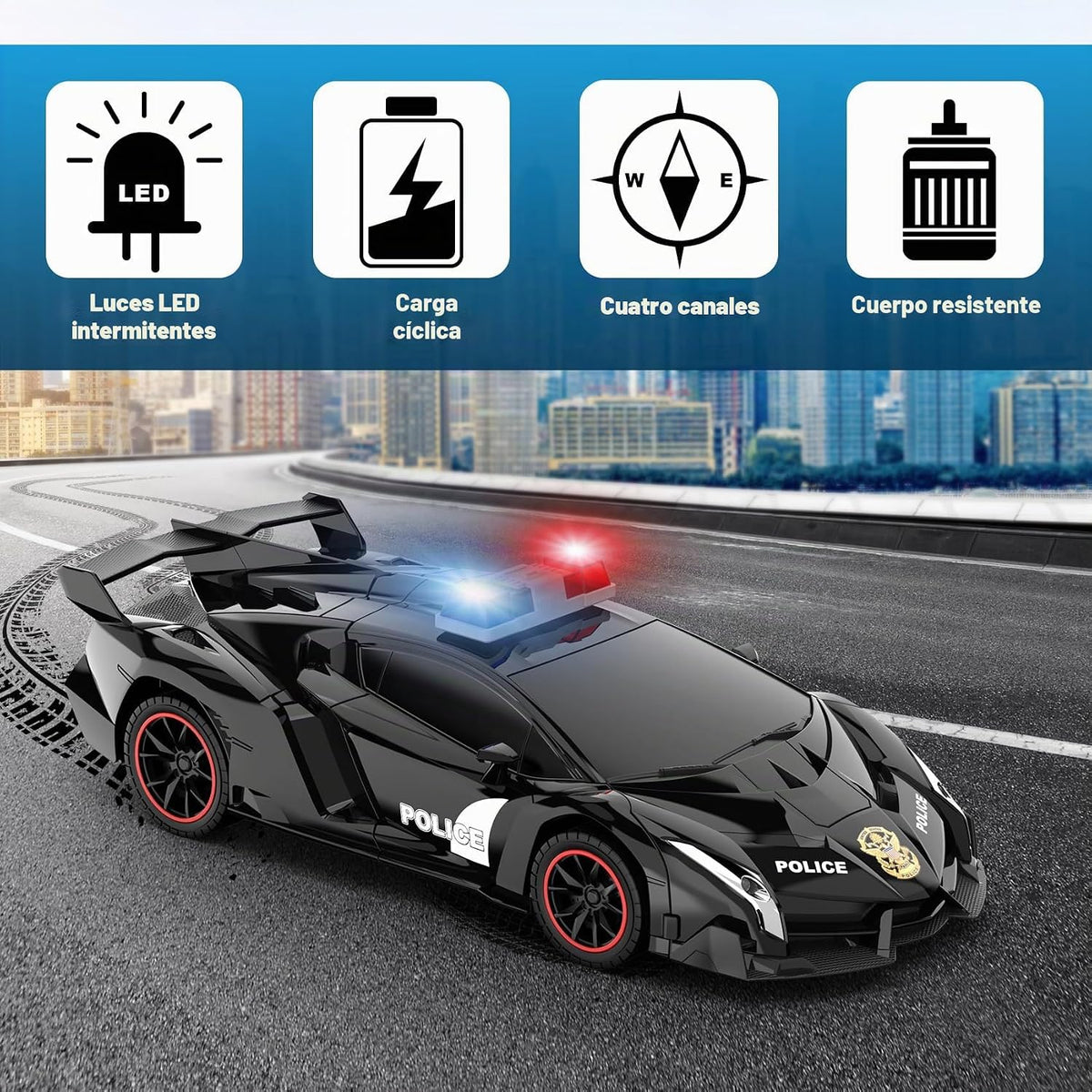 FDJ Auto a control remoto \u2013 Robot transformador de coche, un b...