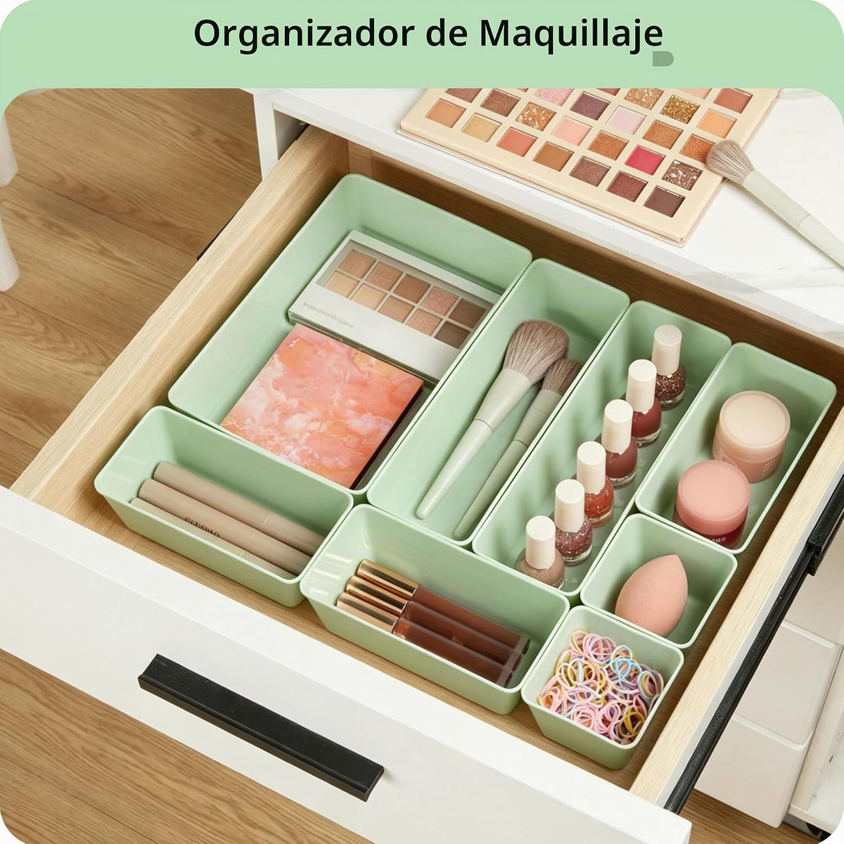 Vtopmart Paquete de 25 organizadores de cajones de plástico con | O...