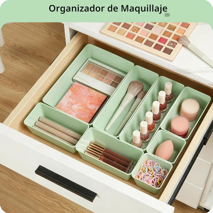 Vtopmart Paquete de 25 organizadores de cajones de plástico con | O...
