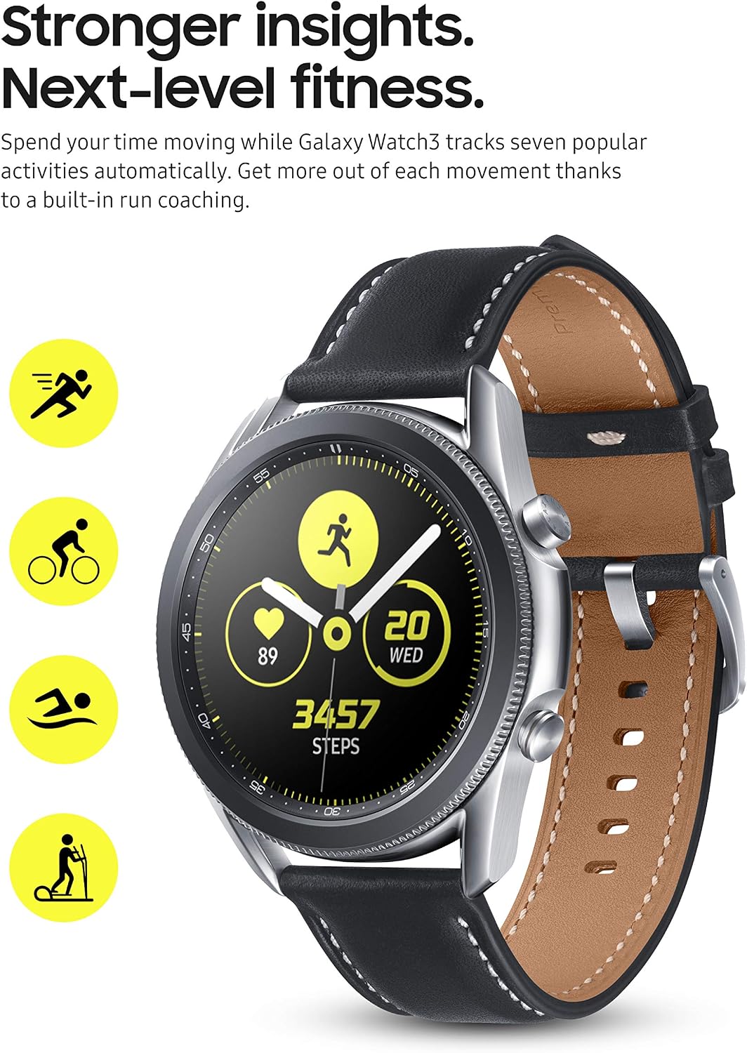 Samsung Reloj inteligente Galaxy Watch 3 (1.614 pulgadas, GPS, Blue...