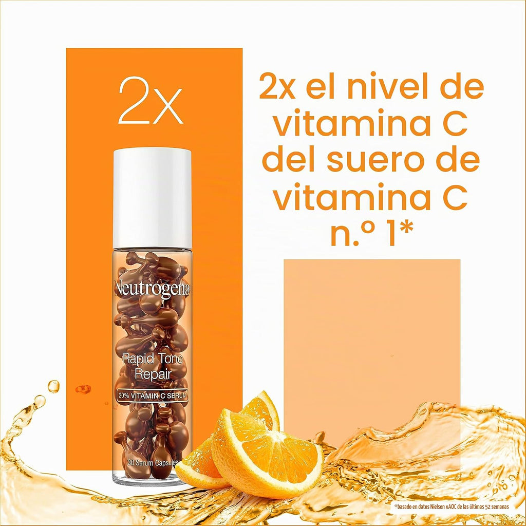 Neutrogena - Cápsulas de brillo de suero para renovación rápida del...