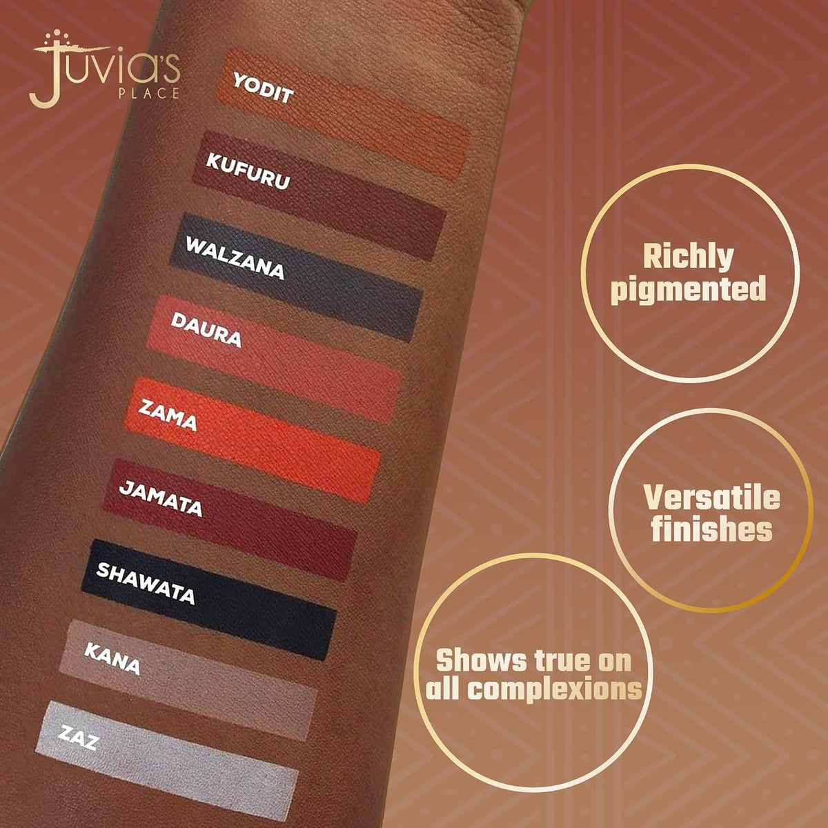 Juvia's Place The Warrior 2 Paleta de sombras de ojos 9 tonos p...
