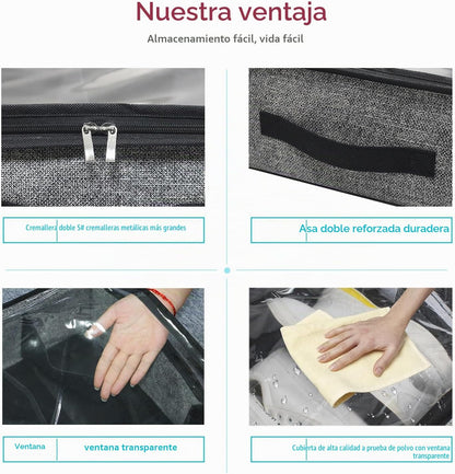Onlyeasy Organizador de almacenamiento de zapatos resistente debajo...