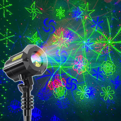 Poeland Juego de 2 luces de proyector de Navidad
